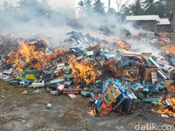 7 Juta Batang Rokok Ilegal Senilai Rp 8,6 M Dimusnahkan Bea Cukai