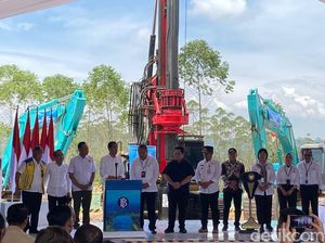 Jokowi Groundbreaking Pembangunan Kompleks Perkantoran BI di IKN