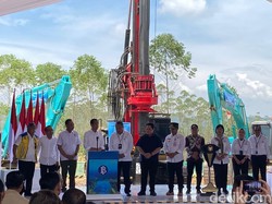 Jokowi Groundbreaking Pembangunan Kompleks Perkantoran BI di IKN