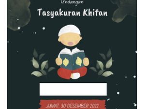 10 Contoh Undangan Khitanan Formal-Nonformal, Lengkap dengan Format