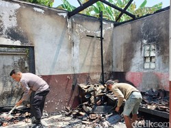 Kebakaran di Gantiwarno Klaten, 1 Rumah Ludes Terbakar