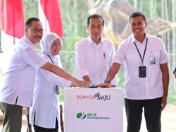 Menaker Dampingi Jokowi Ground Breaking Kantor BPJS Ketenagakerjaan di IKN