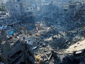 Kondisi Kamp Pengungsi Gaza yang Hancur Diserang Israel Kondisi Kamp Pengungsi Gaza yang Hancur Diserang Israel