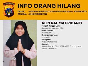 Bantu Cari Gaes! Mbak Alin Sudah 3 Hari Pergi dari Rumah di Depok Sleman