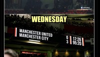 Konsistensi MU: Setelah dikalahkan Man City tiga gol tanpa balas di Premier League pada akhir pekan, di tengah pekan kini dilibas Newcastle dengan skor serupa di Carabao Cup. Eh tulisan hari di meme-nya tertukar nih! Foto: dok. Internet/X (Twitter)