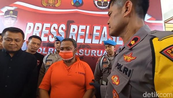 Penampakan Mertua yang Bunuh Menantu di Pasuruan Saat Berbaju Tahanan