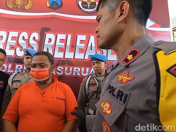 Penampakan Mertua yang Bunuh Menantu di Pasuruan Saat Berbaju Tahanan