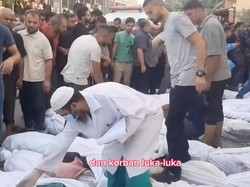 Potret Kekacauan RS Indonesia di Gaza: Kantong Jenazah Berjajar di Trotoar