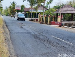 Jalan Playen-Gading Gunungkidul Bergelombang-Berlubang, Pernah Picu Laka Maut