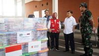 Momen JK Cek Bantuan Logistik untuk Gaza