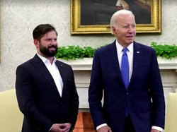 Presiden Chili Bertemu Joe Biden: Yang Terjadi di Gaza Tak Bisa Diterima