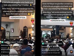 Momen Ustaz Adi Hidayat Hentikan Ceramah Saat Terdengar Mantram Hindu