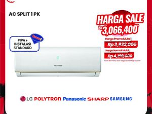 Promo AC Split 1 PK Hemat Sampai 1 Juta di Transmart Full Day Sale!