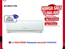 Promo AC Split 1 PK Hemat Sampai 1 Juta di Transmart Full Day Sale!