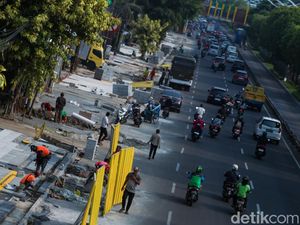 Menengok Progres Penataan Trotoar Matraman