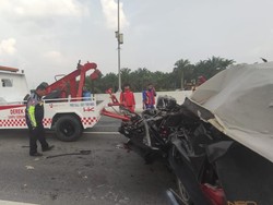 Kecelakaan Maut di Tol Pekanbaru-Dumai, 2 Orang Tewas