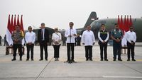 Momen Jokowi Lepas 51,5 Ton Bantuan untuk Palestina