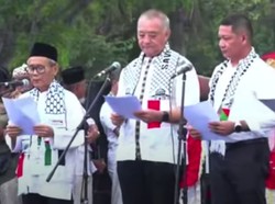 Isi Tuntutan Aksi Bela Palestina yang Dibacakan Tokoh Lintas Agama