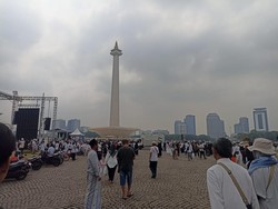 Aksi Bela Palestina Selesai, Massa Mulai Tinggalkan Kawasan Monas