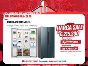 Cuma di Transmart Full Day Sale Hari Ini! Kulkas Dua Pintu Diskon Rp 2,5 Juta