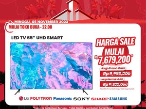 Beli Smart TV Diskon Rp 3,5 Juta, Cuma di Transmart Full Day Sale!