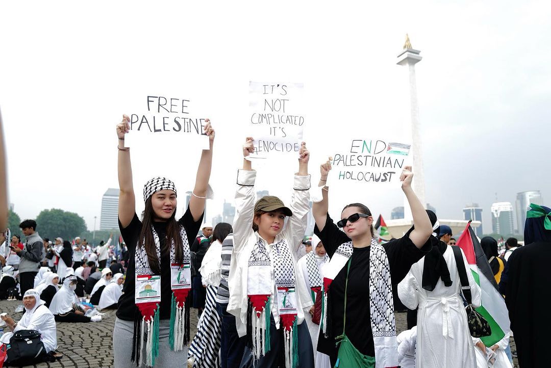 Artis Ikut Demo Bela Palestina
