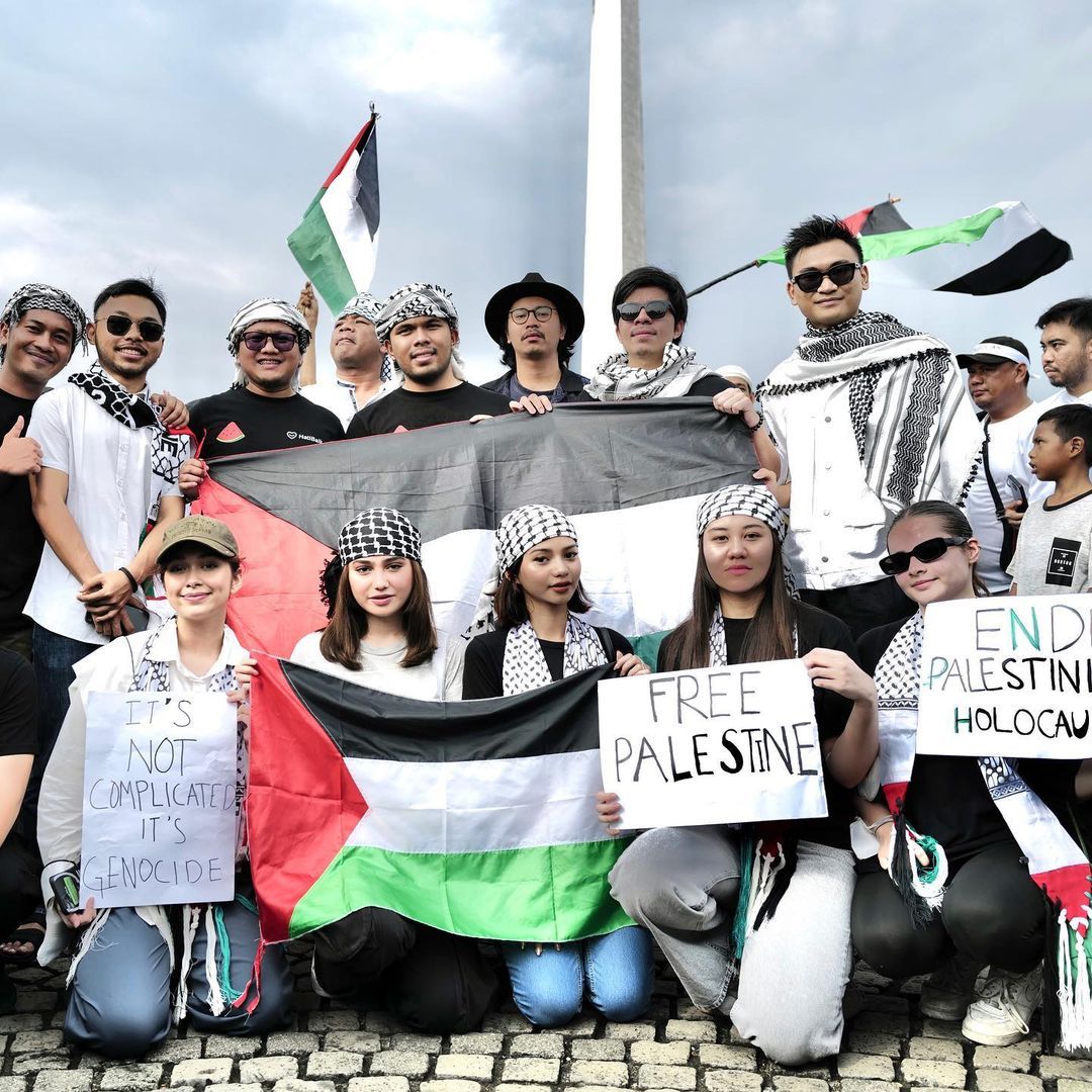 Artis Ikut Demo Bela Palestina