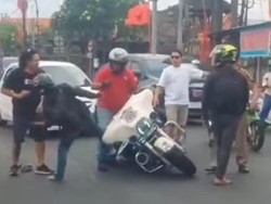 Terungkap! Duel Pengendara Moge Vs Ninja gegara Terkejut Saat Disalip