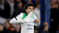 Gol Luis Diaz membuat Liverpool berhasil mengamankan satu poin dalam skor akhir 1-1. Foto: Action Images via Reuters/PETER CZIBORRA