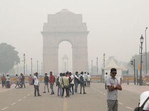 Penampakan India Dibekap Polusi Udara