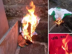 Heboh, Seragam Khas Pemkab Klungkung Dibakar Sehari Setelah Bupati Lengser