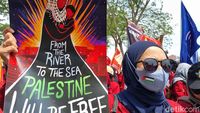 Potret Dukungan untuk Palestina dari Mahasiswa Surabaya