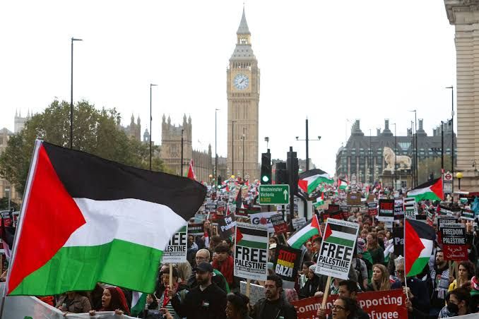 Aksi Solidaritas bagi Palestina di Inggris