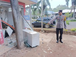 Penampakan Mesin ATM di Beltim yang Dibobol Hingga Rusak Parah