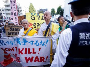 Pertemuan Menlu G7 di Tokyo Diwarnai Aksi Pro-Palestina