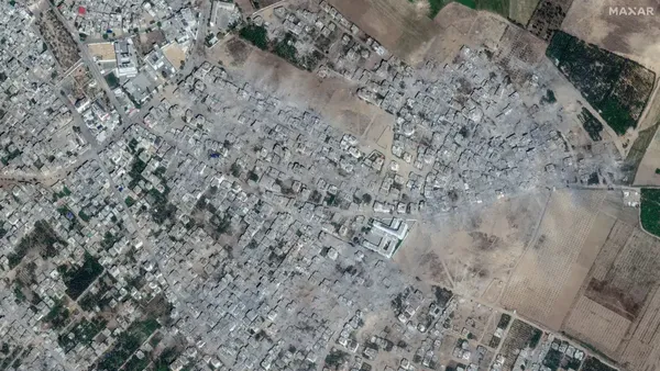 Potret Satelit Gaza Sebelum dan Setelah Dibombardir Israel