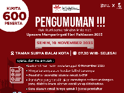 Jadwal Upacara Hari Pahlawan 2023 di Balkot Surabaya, Jangan Lupa Dress Code