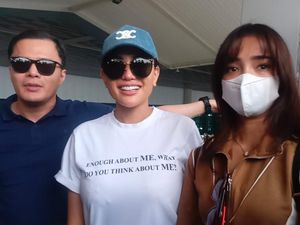 Fuji Ogah Komentar Disinggung soal Pacar Pemain Bola Fuji Ogah Komentar Disinggung soal Pacar Pemain Bola