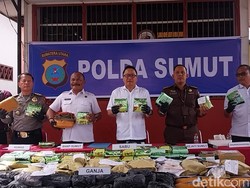 Polda Sumut Amankan 102 Kg Sabu-124 Kg Ganja dari 65 Tersangka