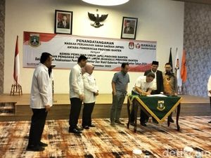 Pemprov Banten Beri Hibah Rp 608 M ke KPU-Bawaslu untuk Pilgub 2024