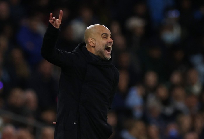 Soccer Football - Champions League - Group G - Manchester City v BSC Young Boys - Etihad Stadium, Manchester, Britain - November 7, 2023 Manchester City manager Pep Guardiola Action Images via Reuters/Lee Smith