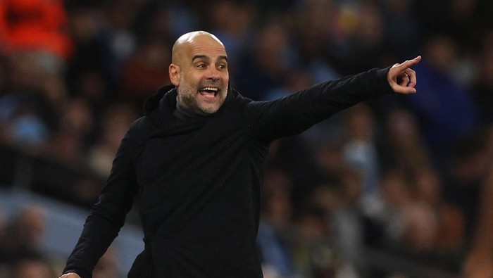 Soccer Football - Champions League - Group G - Manchester City v BSC Young Boys - Etihad Stadium, Manchester, Britain - November 7, 2023 Manchester City manager Pep Guardiola Action Images via Reuters/Lee Smith