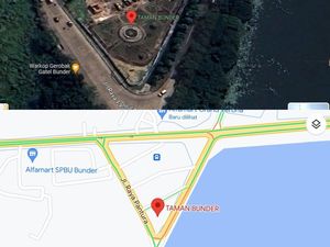 Masih Jadi Misteri di Gresik, Namanya Taman Bunder Tapi Kok Segitiga