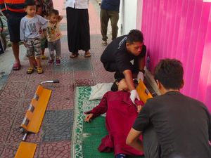 Perempuan Tergeletak Tak Sadarkan Diri di Emperan Toko Banyuwangi