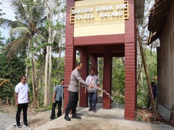 Wujudkan Kepedulian, Polres Malang Bangun Sumur Bor di Donomulyo