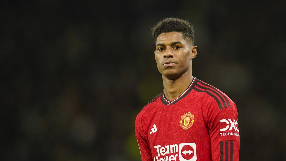 Marcus Rashford masih puasa gol. (Foto: AP/Dave Thompson)