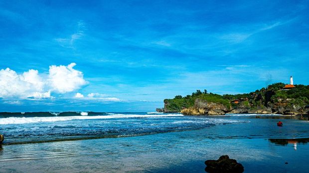 Kukup beach located in Gunungkidul