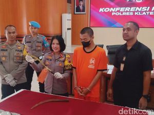 Mabuk Bawa Celurit, Pemuda di Klaten Terancam Penjara 10 Tahun