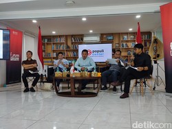 Survei Populi Center: Prabowo-Gibran 43,1%, Ganjar-Mahfud 23%, AMIN 22,3%