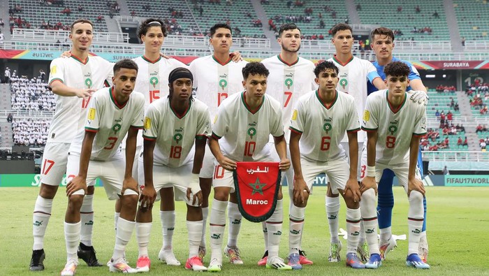 Maroko Hajar Panama di Laga Pembuka Piala Dunia U-17 Maroko sukses memenangi laga pertamanya di Piala Dunia U-17 2023. Atlas Lions menang 2-0 atas Panama di Stadion Gelora Bung Tomo, Jumat (10/11/2023).